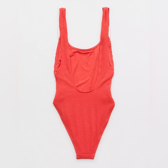 NWT Aerie Crinkle Scoop High Cut Cheekiest One Piece Swimsuit - Picture 8 of 9